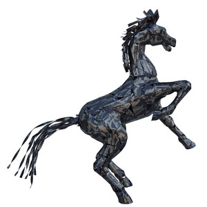 iron horse statue